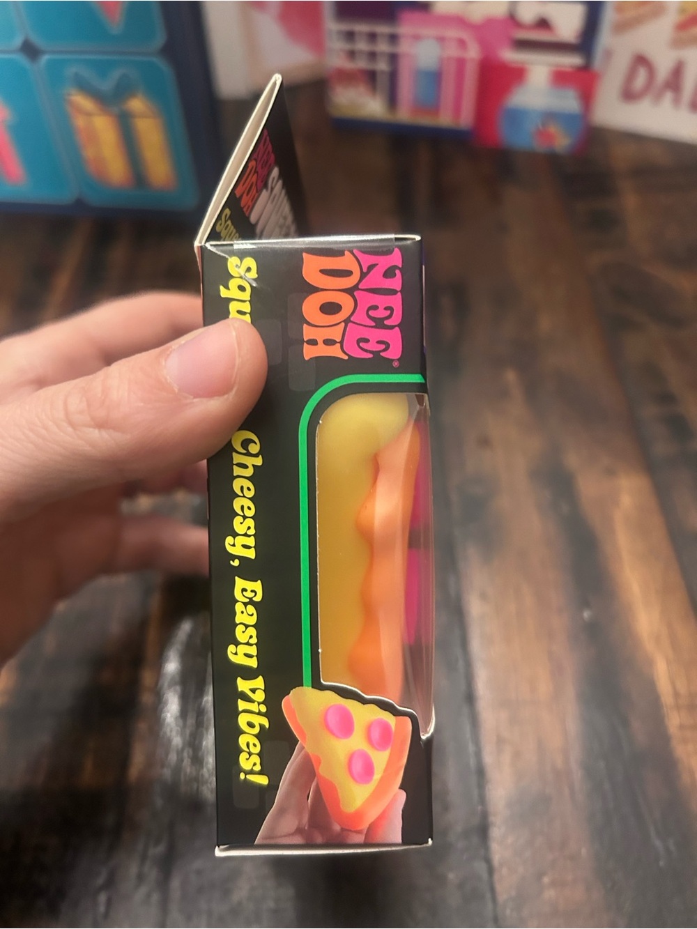 Needoh Sqeezza Pizza Slice squishy Fidget Toy - Yellow & Orange NWT - Picture 5 of 5